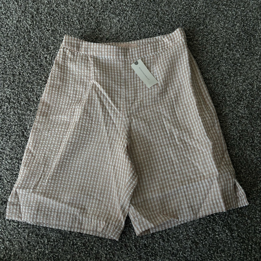 Anthropologie Plaid Bermuda Shorts